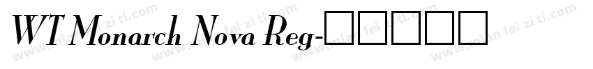 WT Monarch Nova Reg字体转换